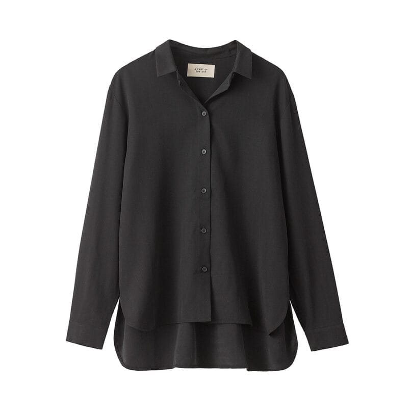 Daily shirt lyocell black - Image 1