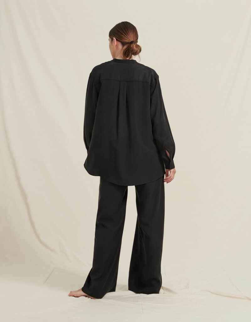 Daily shirt lyocell black - Image 3