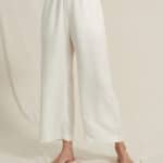 Airy Pants White Soft Modal