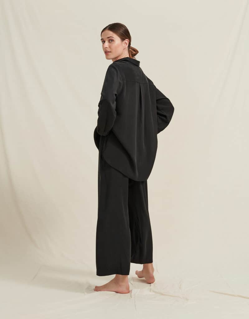 Airy Byxor Lyocell Svart - Bild 5