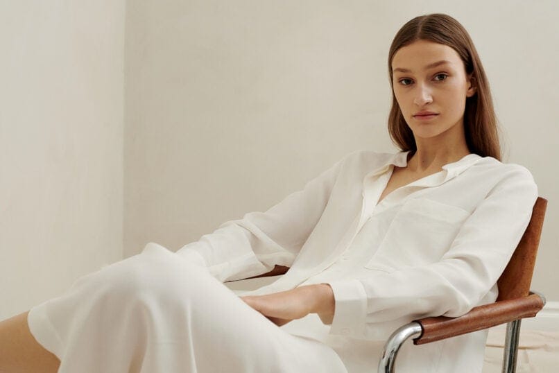 Airy Shirt White Soft Modal - Image 4