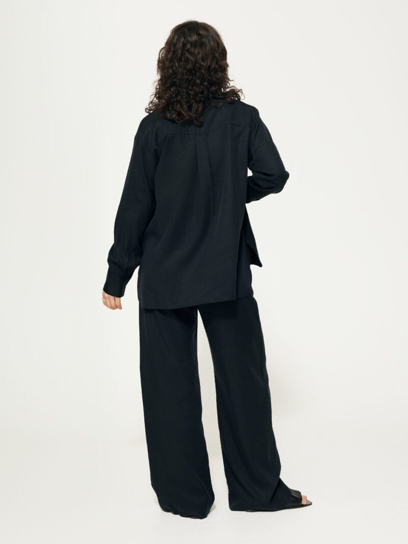 Daily shirt lyocell black - Image 5