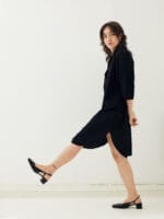 Flow dress seersucker